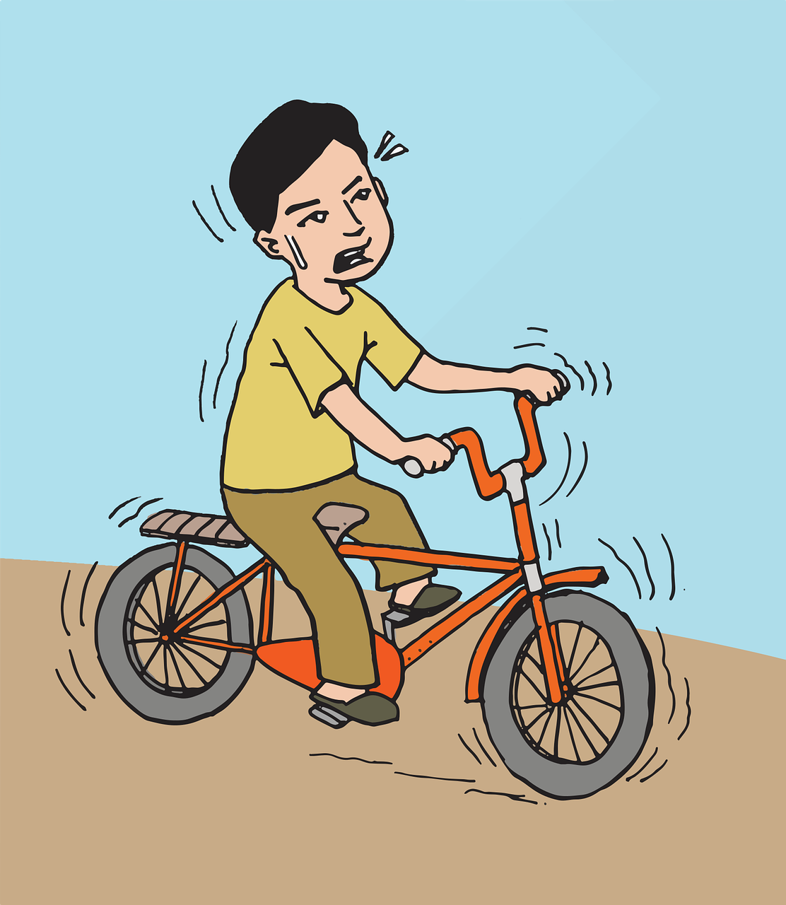 Bike and clock image